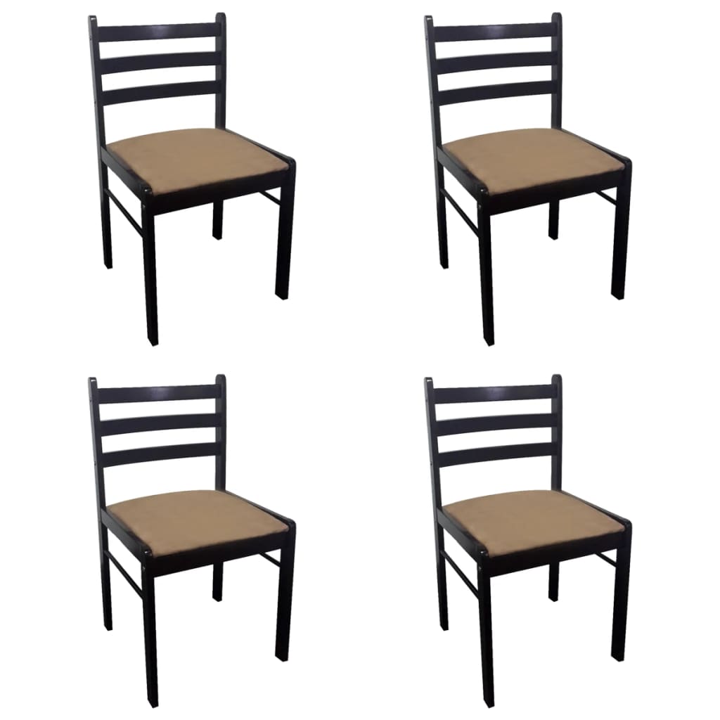 vidaXL 291746 2/4/6 pcs Wooden Dining Chairs Square 2 Colours Selectable-10