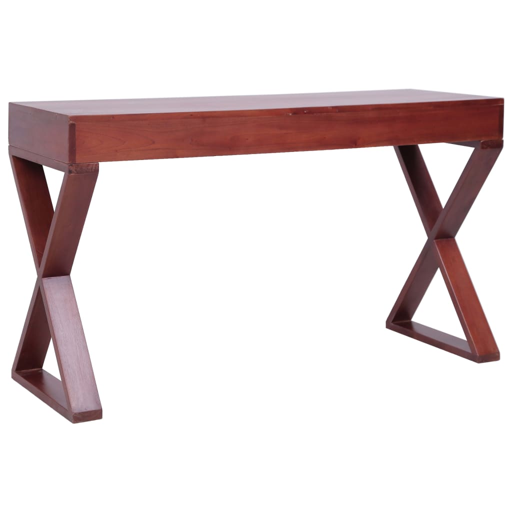vidaXL Computer Desk Study Writing Desk Home Office Table Solid Wood Mahogany-21