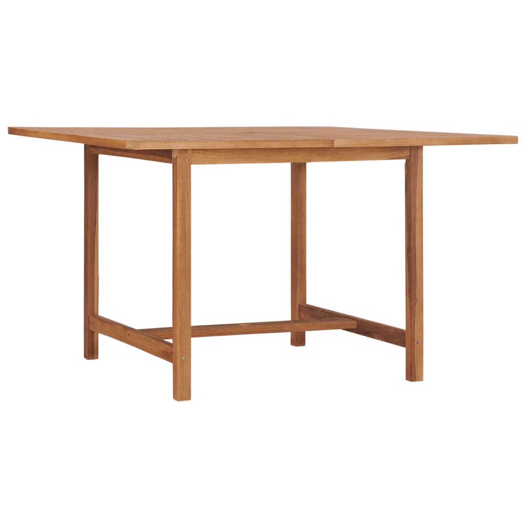 vidaXL Garden Table 47.2"x47.2"x29.5" Solid Teak Wood-0