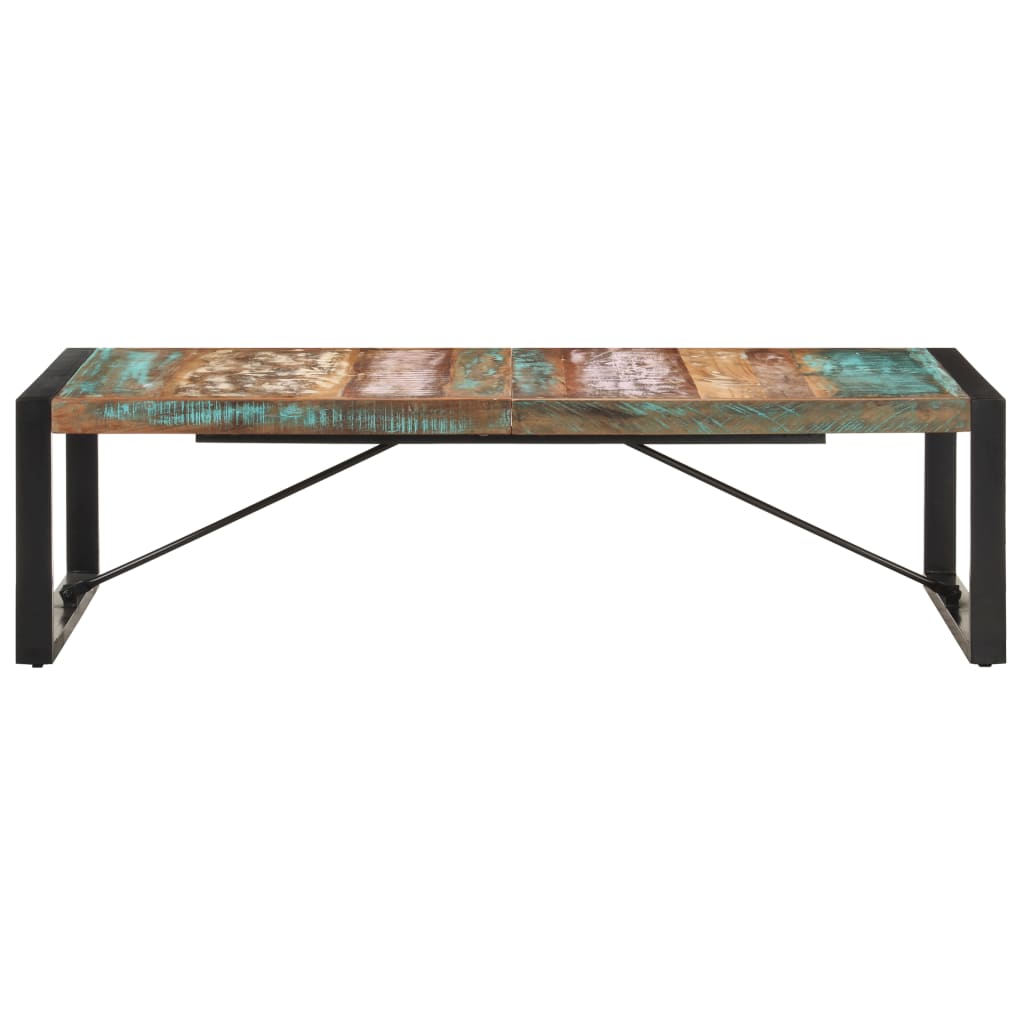 vidaXL Coffee Table 55.1"x27.6"x15.7" Solid Reclaimed Wood-0