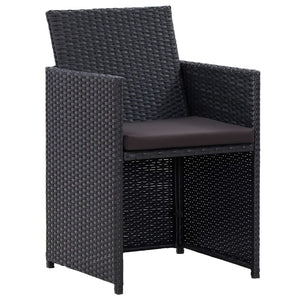 vidaXL Patio Furniture Set 4 Piece Outdoor Sofa with Coffee Table Poly Rattan-1