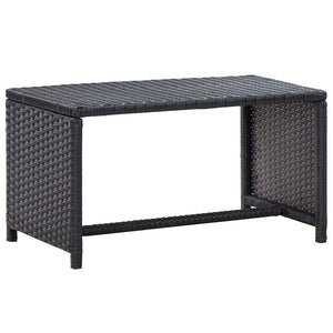 vidaXL Patio Furniture Set 4 Piece Outdoor Sofa with Coffee Table Poly Rattan-9