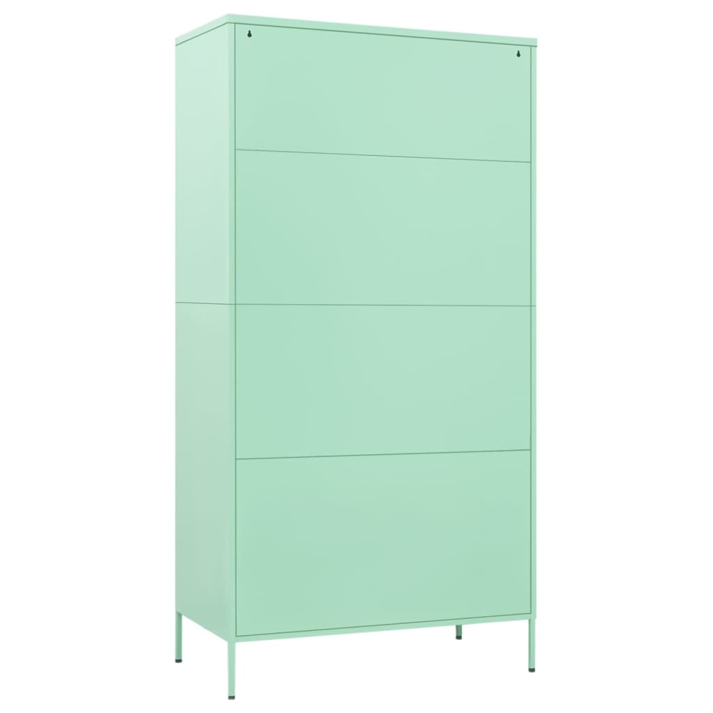 vidaXL Wardrobe Armoire Closet Clothes Storage Organizer for Bedroom Steel-0