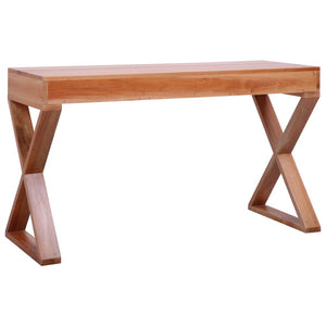 vidaXL Computer Desk Study Writing Desk Home Office Table Solid Wood Mahogany-6