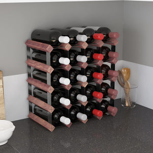vidaXL Countertop Wine Rack Bottle Holder Wine Storage Organizer Solid Wood-45