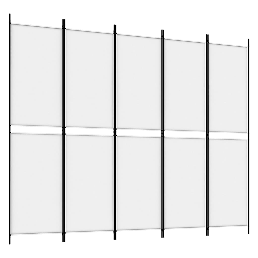 vidaXL 5-Panel Room Divider Anthracite 98.4"x70.9" Fabric-40
