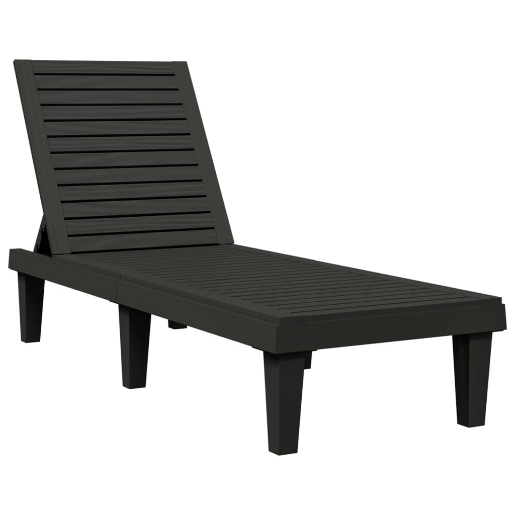 vidaXL Daybed Chaise Lounge Chair Outdoor Seating Furniture Polypropylene-0
