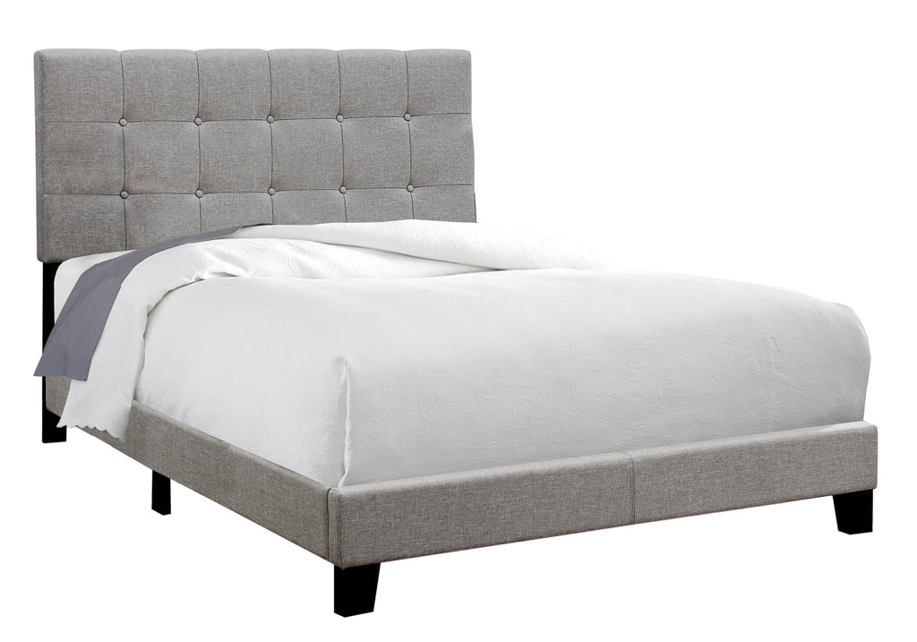 Full Size Grey Linen Bed - 99fab 
