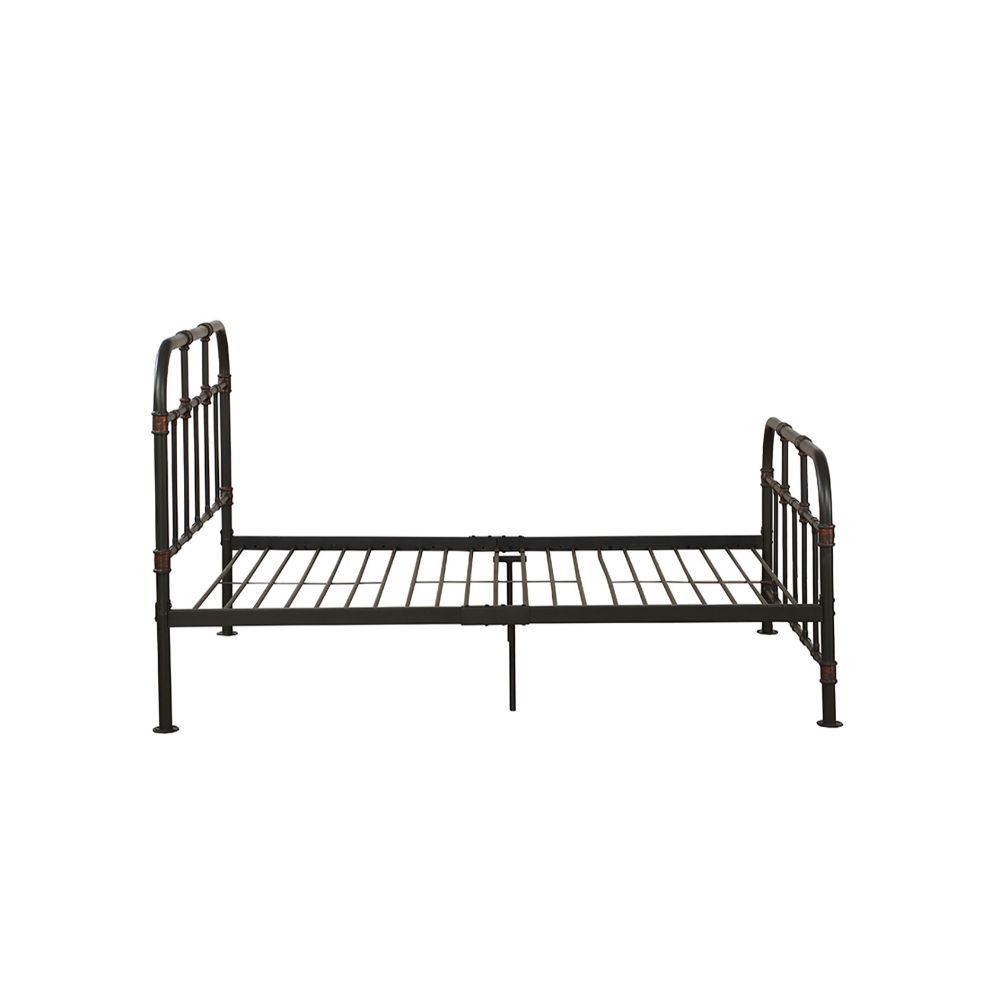 Gray Industrial Pipe Design Full Bed Frame - 99fab 