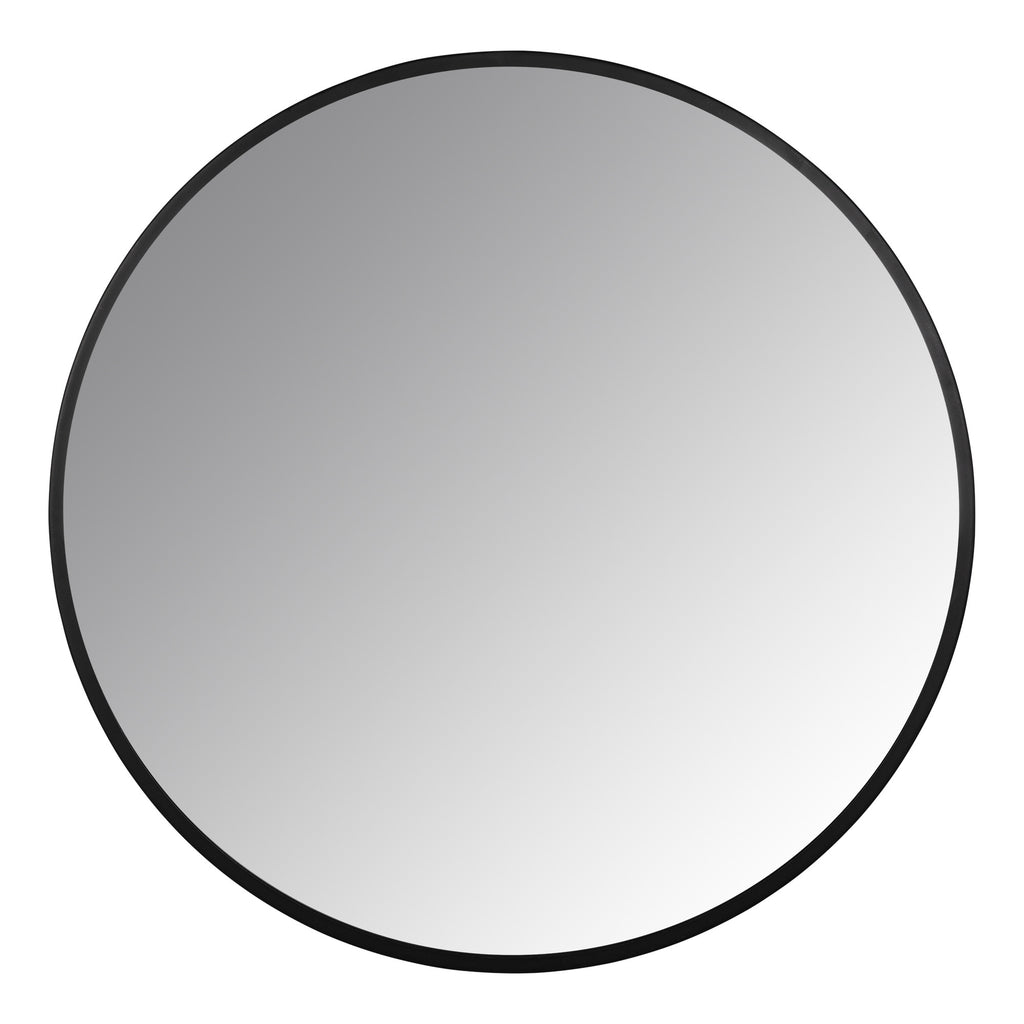 Minimalist Black Round Wall Mirror - 99fab 