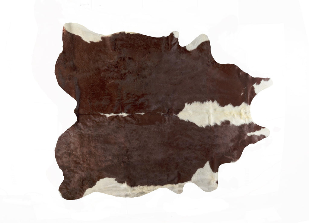 6' X 7' Brown And White Natural Cowhide Area Rug - 99fab 