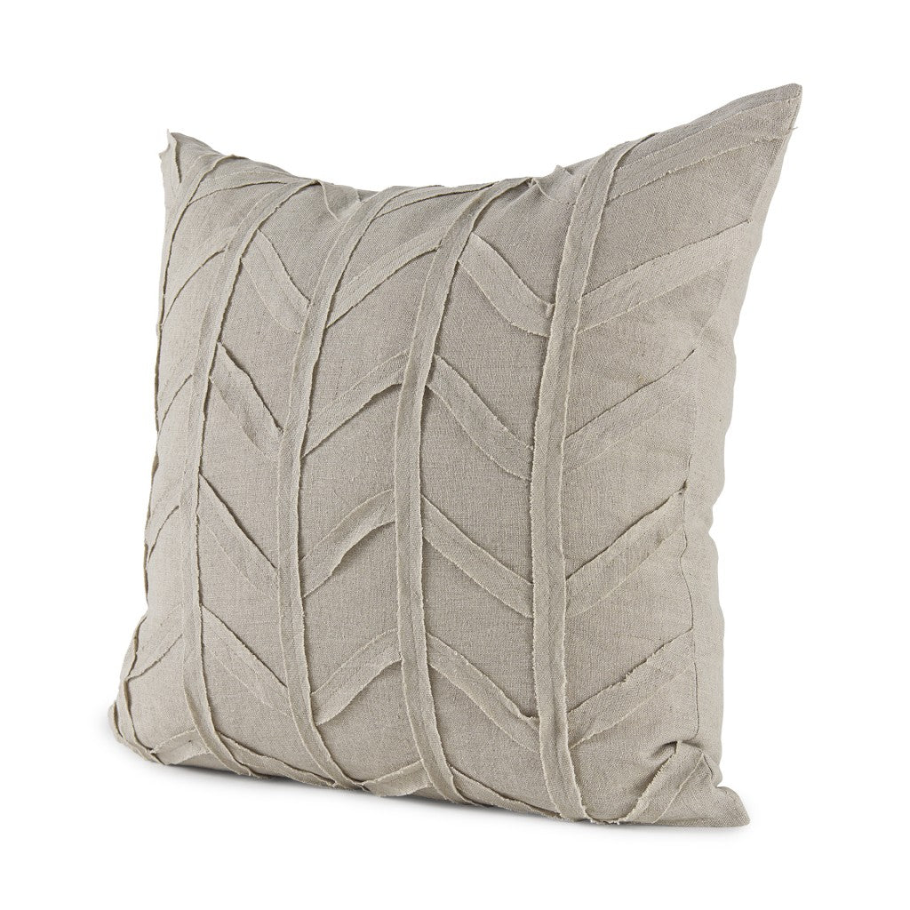 Light Gray Chevron Textured Pillow Cover - 99fab 