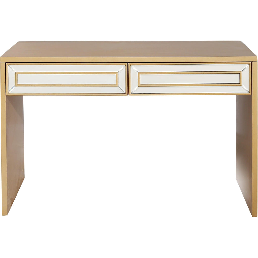 Antiqued Gold Finish Console Table - 99fab 