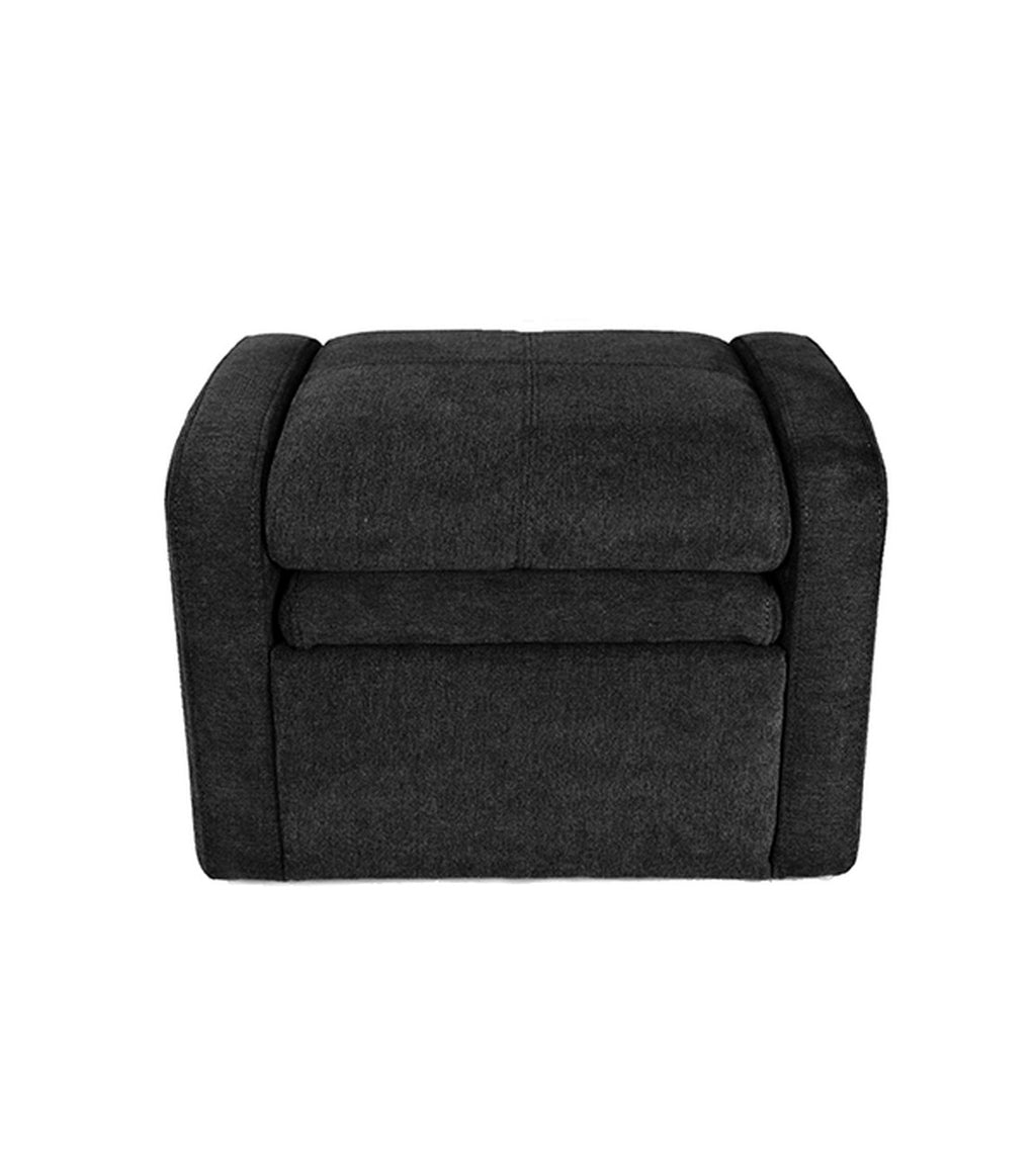 Kids Black Comfy Upholstered Recliner Chair with Storage - 99fab 