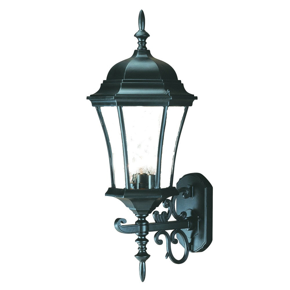 Matte Black Ornamental Carousel Lantern Wall Light - 99fab 