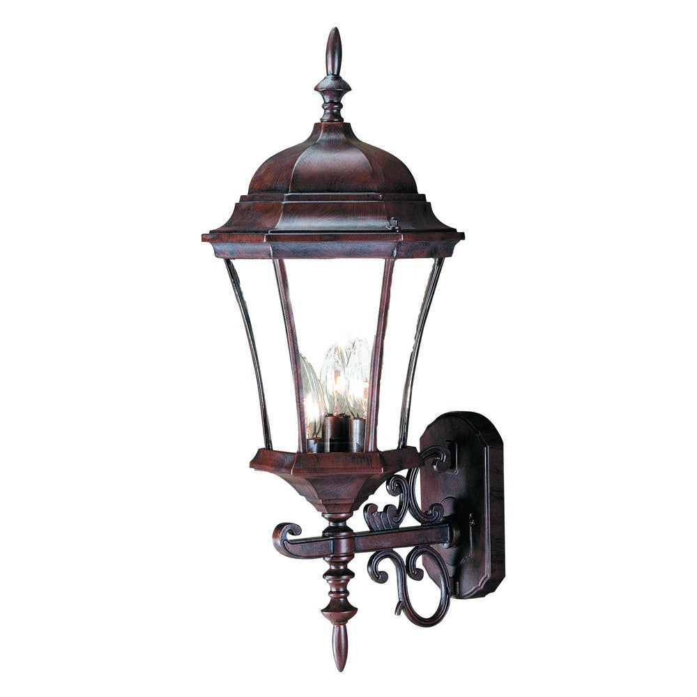 Dark Brown Ornamental Carousel Lantern Wall Light - 99fab 