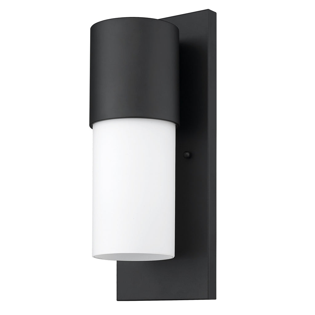 Contemporary Matte Black and White Wall Light - 99fab 