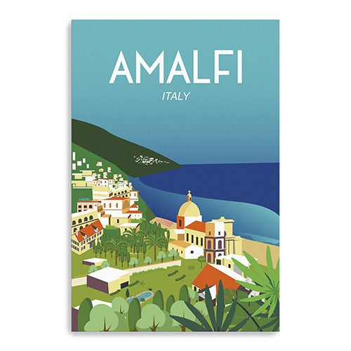 Vibrant Amalfi Coast Unframed Print Wall Art - 99fab 