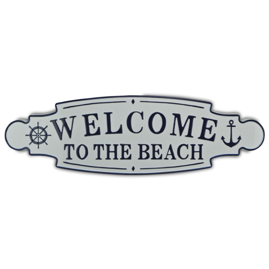 Welcome to the Beach Metal Wall Plate - 99fab 