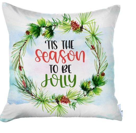 Set Of Two Multicolor Zippered Polyester Text Throw Pillow - 99fab 