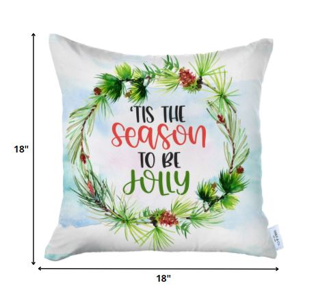 Tis the Season Christmas Throw Pillow Cover - 99fab 