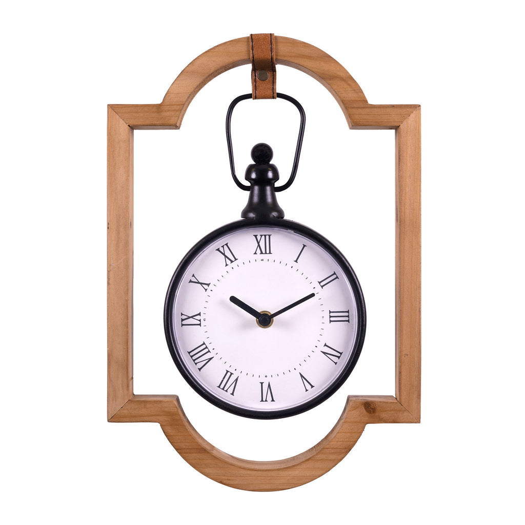 Wooden Frame Hanging Wall Clock - 99fab 