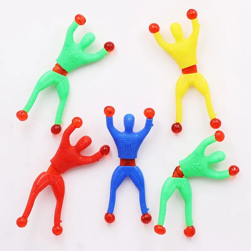 Window Crawler Men, Multicolored Sticky Action Figure Rolling Men Wall Climbers Toys - 99fab 