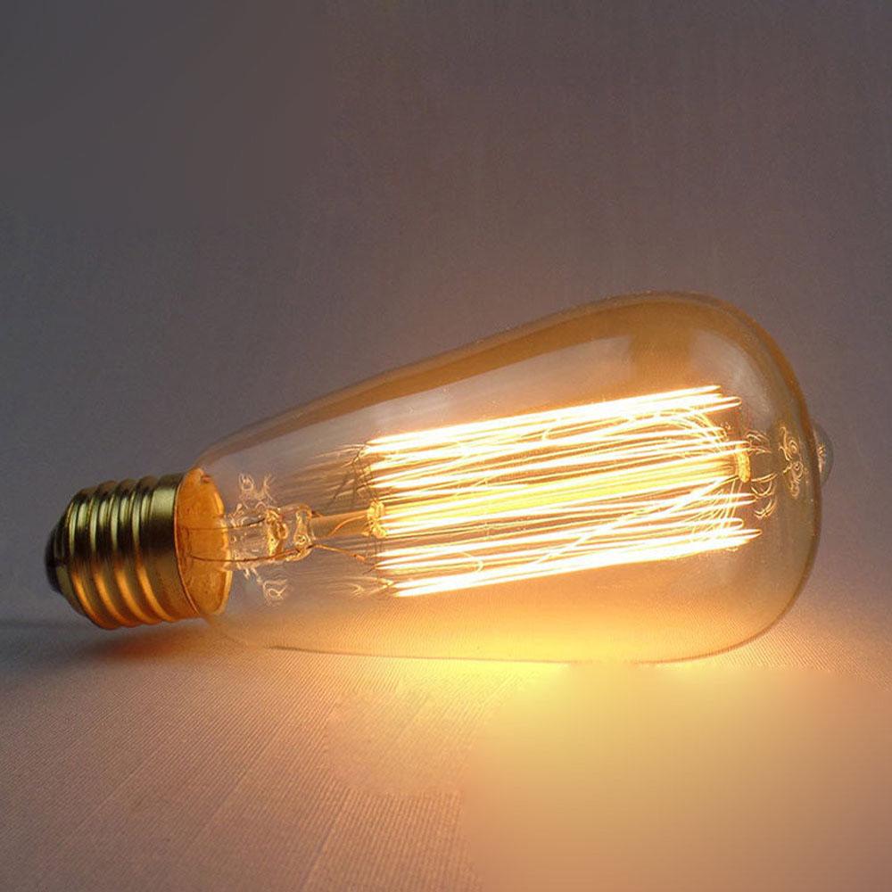 E26 ST64 60W Vintage Retro Industrial Filament Dimmable Bulb~1145-0