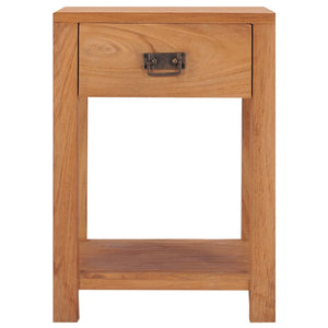 vidaXL Bedside Cabinet 13.8"x13.8"x19.7" Solid Wood Teak-1