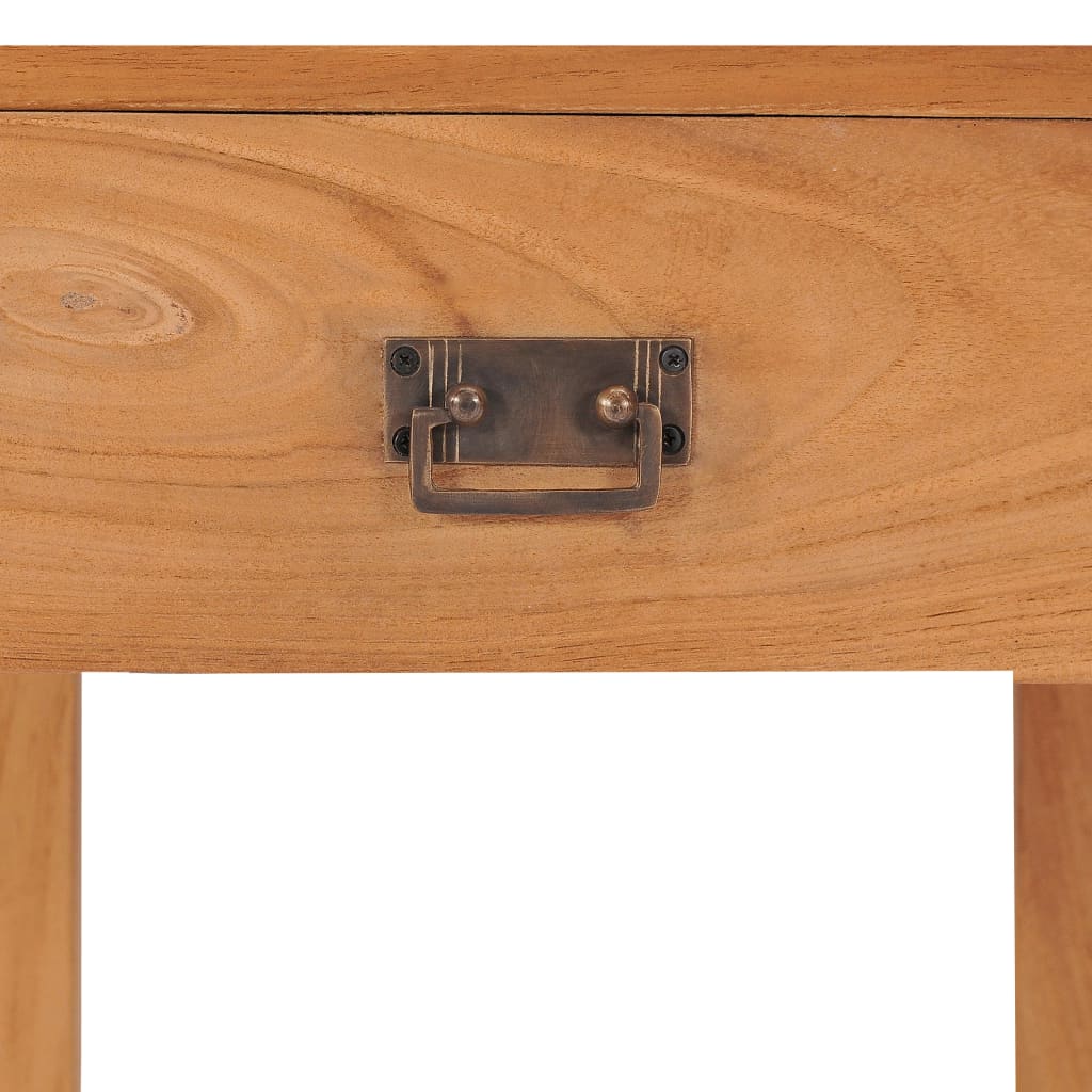vidaXL Bedside Cabinet 13.8"x13.8"x19.7" Solid Wood Teak-3