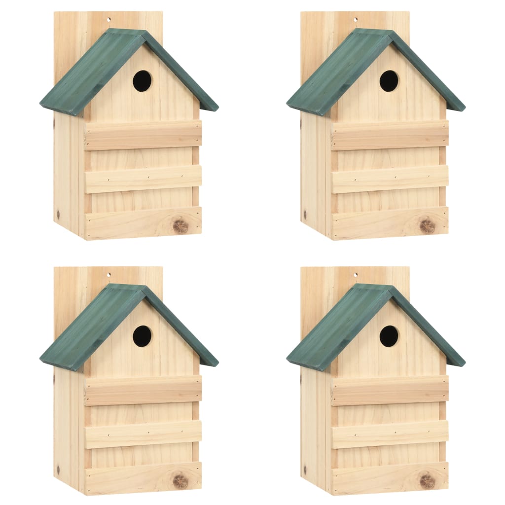 vidaXL Bird Houses 4 pcs 9.1"x7.5"x13" Firwood-0