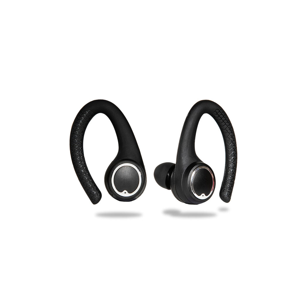 AIR Active 2.0 Matte Black Sport Earbuds (In Ear Wireless Headphones) - 99fab 