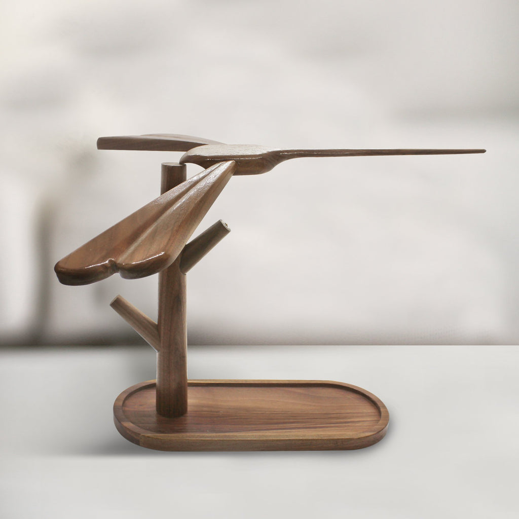 Dragonfly Balancing Lamp, Handcrafted Wood Lamp - 99fab 