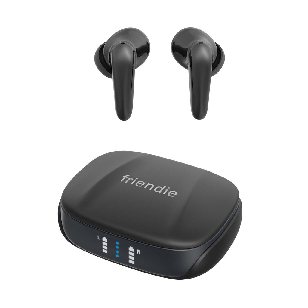 AIR Focus ANC Matte Black Active Noise Cancelling Earbuds (In Ear Wireless Headphones) - 99fab 