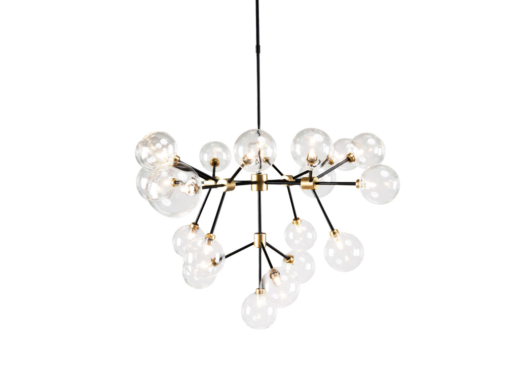 Chandelier Multi Light Iron And Glass Dimmable Ceiling Light - 99fab 