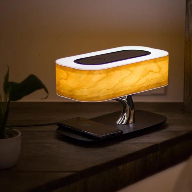 Light Of Tree Table Lamp Bluetooth WiFi Speaker Wireless Phone Charging - table lamp - 99fab.com