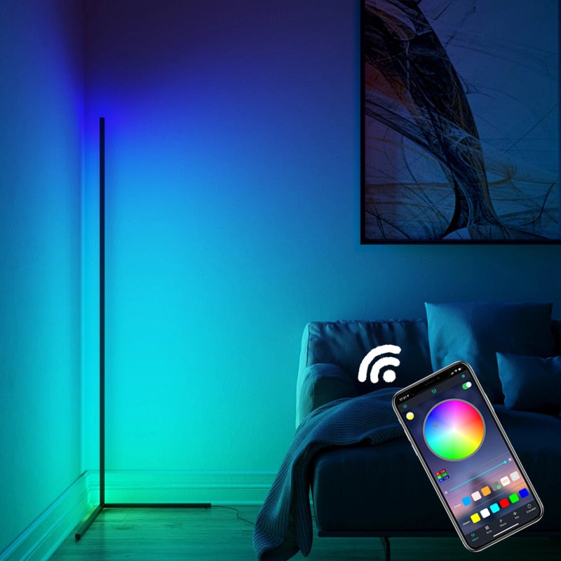 APP Control LED Floor Light Ambilight Corner Floor Lamps - 99fab 