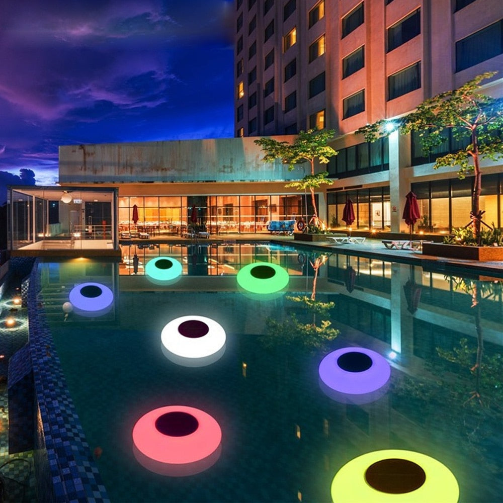 RGB Solar Lawn LED Swimming Pool Floating Light Water Drift lamp - 99fab 