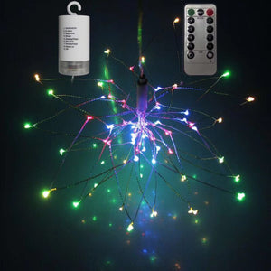 LED String DIY Foldable Bouquet Firework Garland Christmas Fairy Lights - led light - 99fab.com
