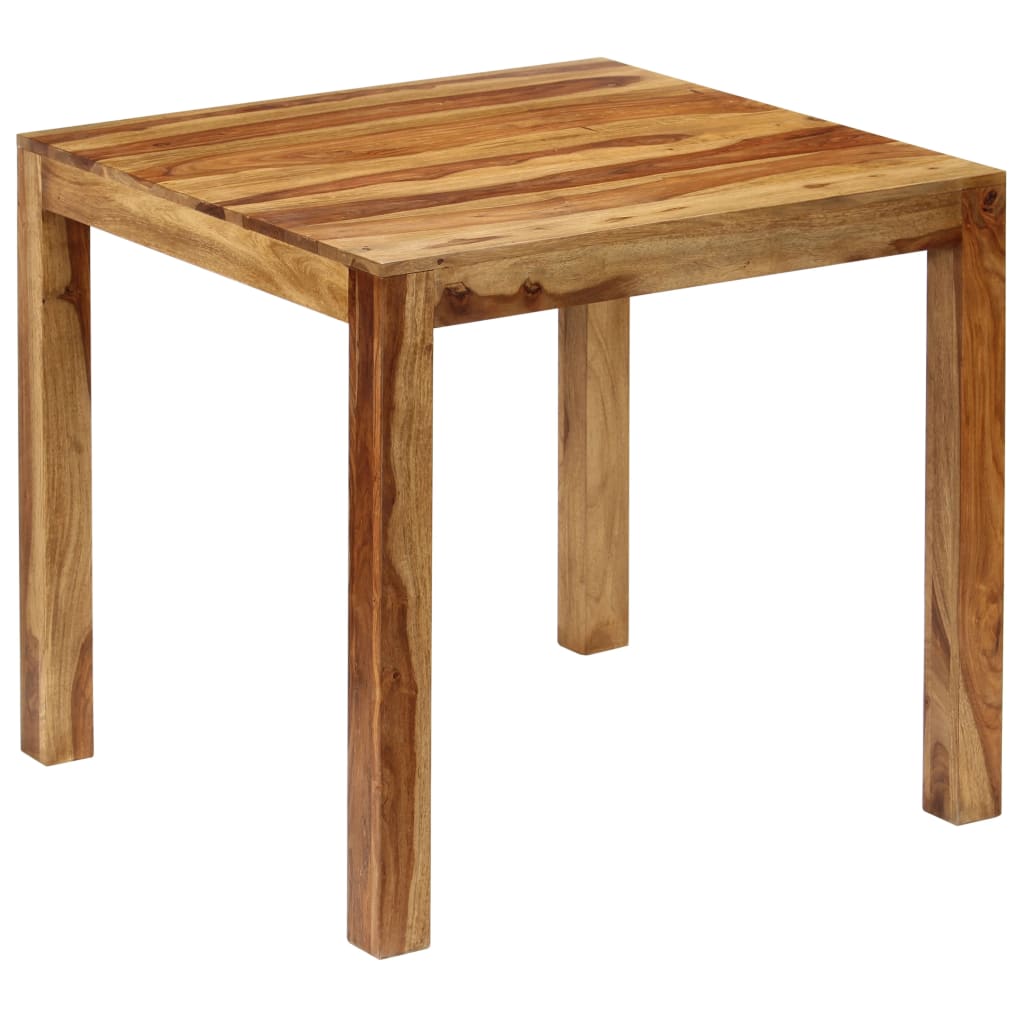 vidaXL Dining Table Solid Sheesham Wood 32.3"x31.5"x29.9"-0