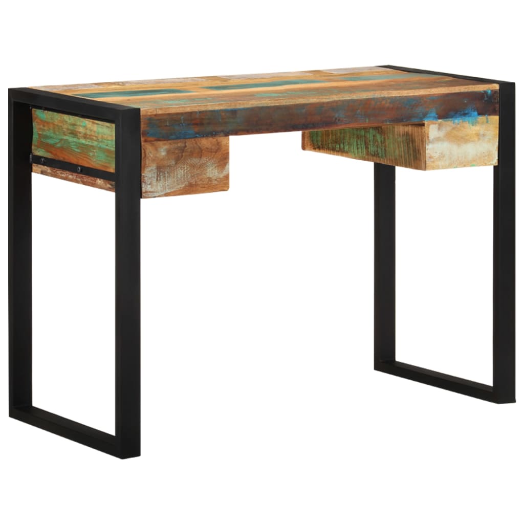 vidaXL Desk Solid Reclaimed Wood-0