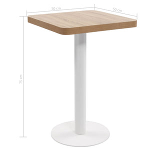 vidaXL Bistro Table Dining Room Bar Coffee Dinner Table Desk Furniture MDF-25