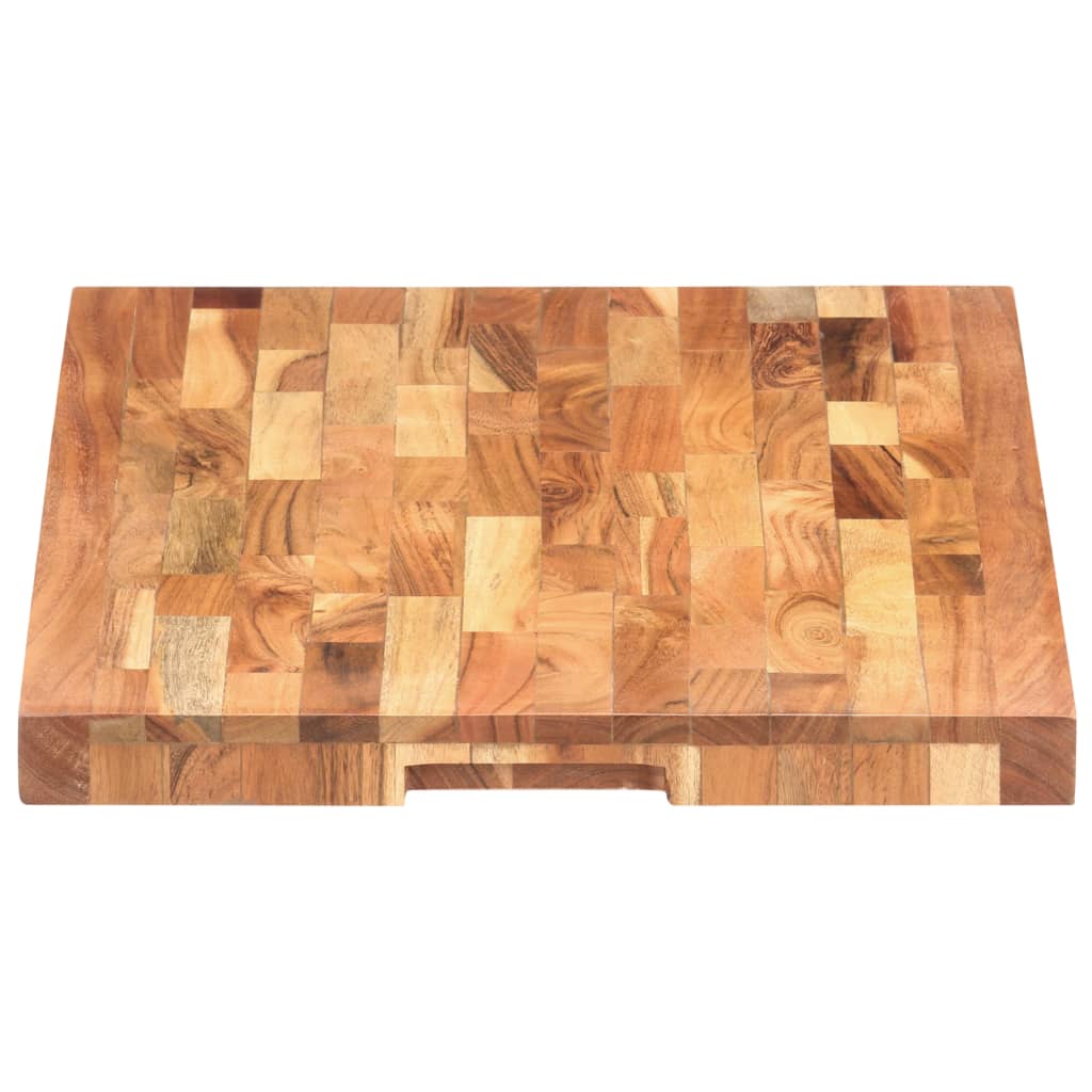 vidaXL Cutting Board Wooden Chopping Board with Strip Design Solid Wood Acacia-6
