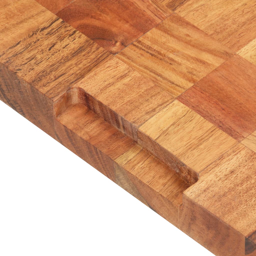 vidaXL Cutting Board Wooden Chopping Board with Block Design Solid Wood Acacia-18