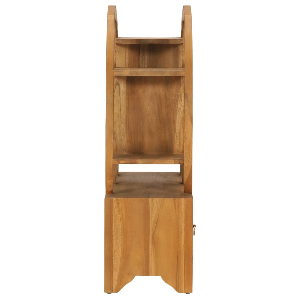 vidaXL Cabinet with Yin Yang Shelf Hallway Storage Cabinet Solid Wood Teak-17