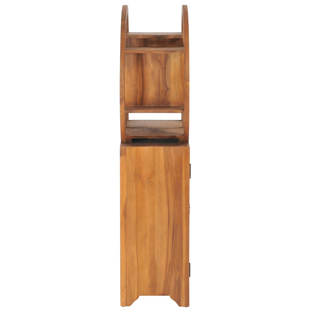 vidaXL Cabinet with Yin Yang Shelf Hallway Storage Cabinet Solid Wood Teak-13