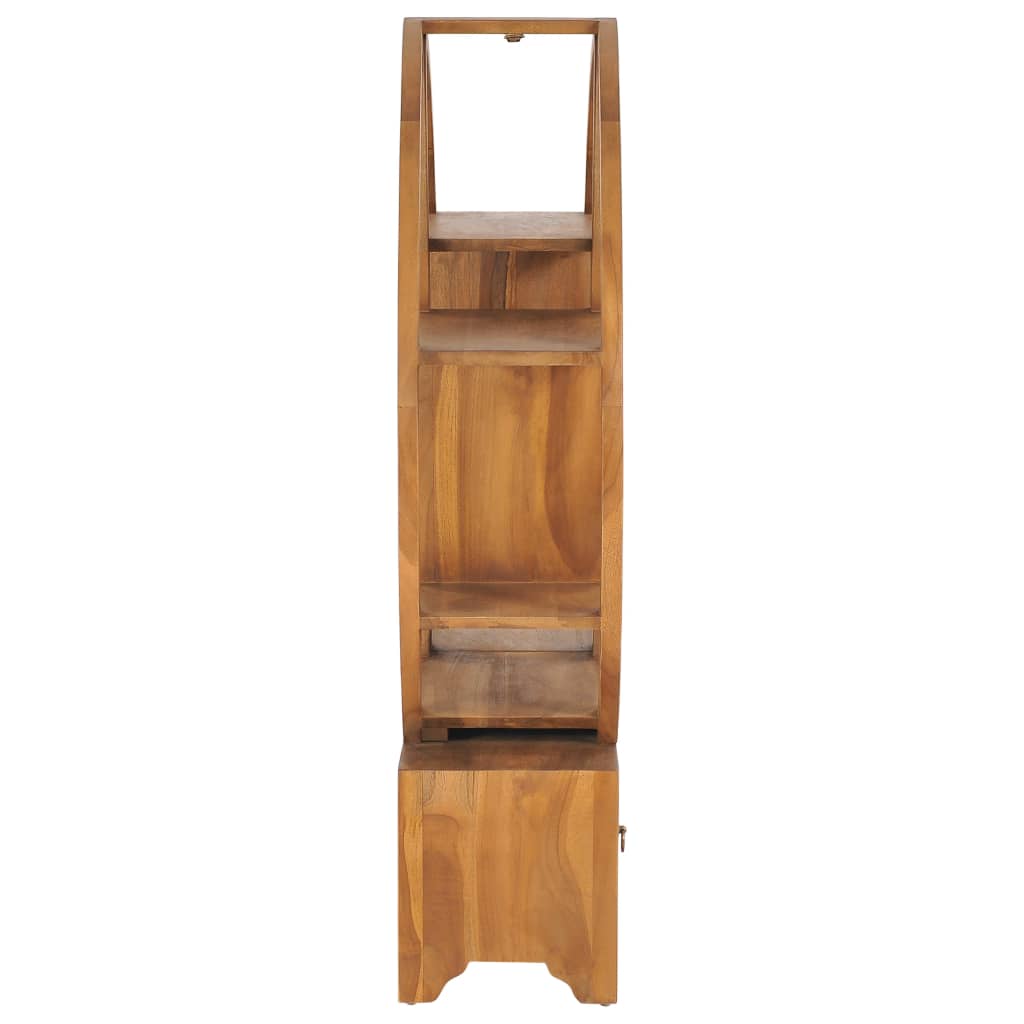 vidaXL Cabinet with Yin Yang Shelf Hallway Storage Cabinet Solid Wood Teak-9