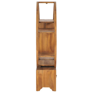 vidaXL Cabinet with Yin Yang Shelf Hallway Storage Cabinet Solid Wood Teak-9