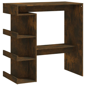 vidaXL Bar Table Dining Room Standing Desk with Storage Rack Engineered Wood-37