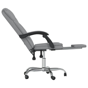vidaXL Chair Accent Reclining Desk Chair with Wheels for Living Room Fabric-13